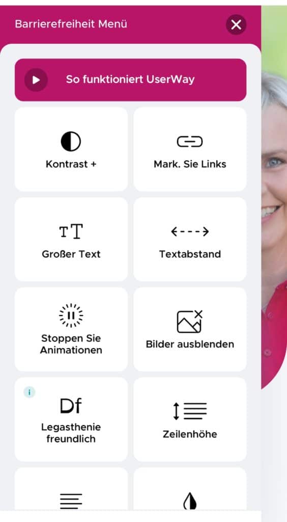 Barrierefrei App Handy